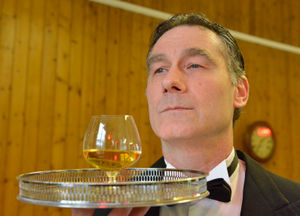 Keith Clarke as the butler