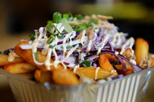 Spuds you like – the slaw-topped fries hit the spot
