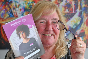 Diane Bailey-Greaves from Wolverhampton thanked staff at Vision Express Wolverhampton for 'saving her life' 

