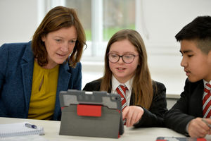 Kathy Crewe-Read at iPad-friendly Wolverhampton Grammar School