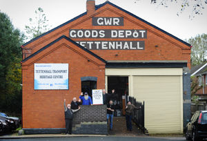 Volunteers Lewis Plamer, Alen Dickens, Rick Kruczek, curator Alec Brew, Peter Stant and David Wood