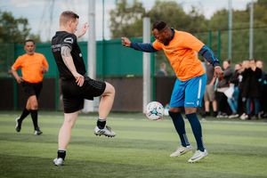 The football match between the Mander Centre and Telford Centre