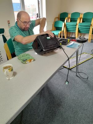 Dave Thompson with Toaster 