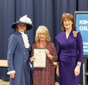 Jane Trowbridge, High Sheriff of Shropshire, Kim Gilmour, Connect Marketing and  Anna Turner, Lord-Lieutenant of Shropshire.