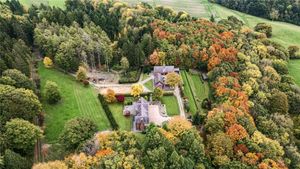 An aerial view of the stunning south Shropshire home. Picture: Fine & Country/Rightmove