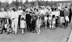 Originally published on September 12, 1985: 'A mass walk was held last night on Nedge Hill, Stirchley, Telford, as a protest against plans for silicon valley style development there. The walkers were given a quick talk before the start by Mr David Morgan, vice-chairman of the preservation committee.' 