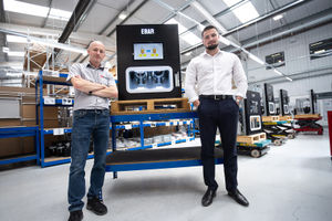 L-R: Marc Watkiss, NPI production leader, with Matthew Heather, business
development manager