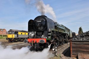 71000 'Duke of Gloucester' during one of its test runs at the Severn Valley Railway in mid-2025. Picture: Keith Wilkinson