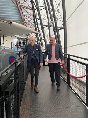 Resident, Arthur, at Broadway Halls Care Home, who is a regular at the home’sMens Club has a keen interest in planes, particularly military aircraft