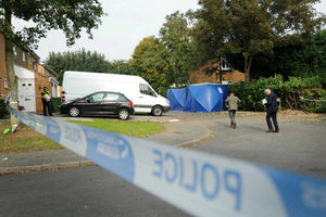 Police at the scene in Treynham Close