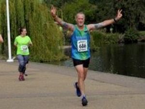 Supporting image for story: Ricky runs for cancer