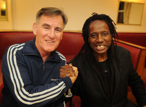 Mike Edwards, of Wellington, and Raymond Comrie, of Wolverhampton, during a reunion, former West Park School pupils, at Heritage Centre, Wolverhampton.