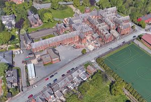 The crash happened on Goldthorn Road, outside the Royal School, pictured. Photo: Google