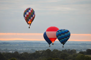 Balloons over Trefonen captured by Jamie Chaplin