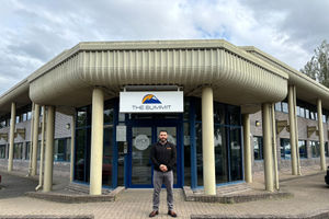 Adam Bidhendy of Inco Contracts outside the company’s Cardiff office