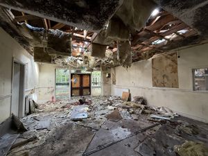 Inside the vandalised former Probert Court Nursing Home, Wolverhampton