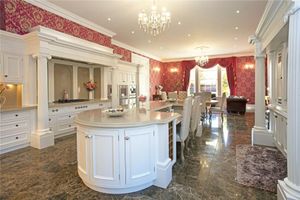 An extremely large kitchen. The Mount in Oswestry. Picture: Rightmove and Savills.