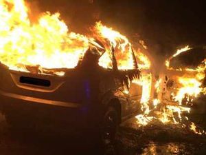 Supporting image for story: Car bursts into flames in Dudley