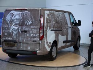 Supporting image for story: Ford decorates Transit to spread awareness of mental health