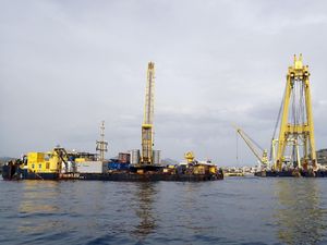 Supporting image for story: First pieces of Mike Lynch’s sunken superyacht brought to surface