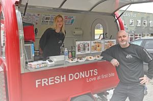 Peter Westwood, pictured with wife Nicola, tackled a mugger in Dudley town centre