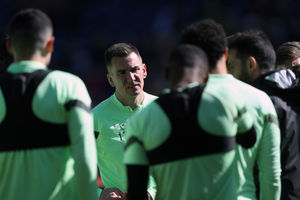 Jed Wallace of West Bromwich Albion during an open training session at The Hawthorns (Photo by Adam Fradgley/West Bromwich Albion FC via Getty Images).