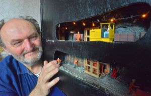 Martin Rich from Welshpool with the side detail of his Gold mine set up