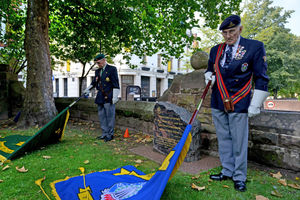The Last Post is played at The Cenotaph ,Wolverhampton