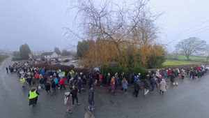 Campaigners called on the council to bin an application to build the properties