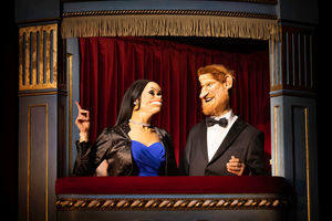 Meghan and Harry in Idiots Assemble - Spitting Image Saves The World. Photo: Mark Senior.