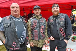 The Red Devils (left to right) Errol, Asa and Joey Wolvo