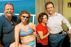 Supporting image for story: Couple crowned slimmers of the year after losing 6st 7lbs