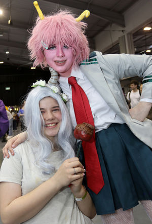 Emily Ward and Leah Elsey at Wales Comic Con's Telford Takeover.