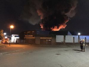 The blaze in Duddeston. Picture by West Midlands Fire Service