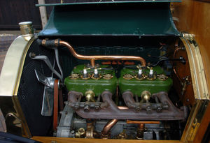 The engine of 1910 restored Star Tourer