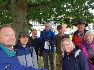 Supporting image for story: Civic leaders in 92-mile walk to help charities
