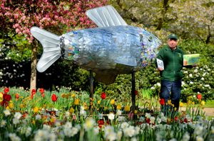 Chris Pettman, the Chair of the Friends of Telford Town Park, with the guide the group produced.