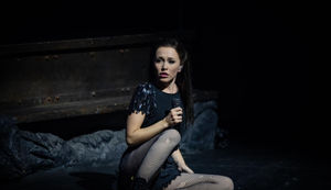 Sophie Rose-Emery on stage. She will be visiting Wolverhampton next month