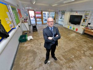 Supporting image for story: 'It was frightening': Headteacher reveals damage left by Tipton flood