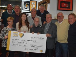Supporting image for story: Back of the net! Ex-Wolves stars donate £6k charities