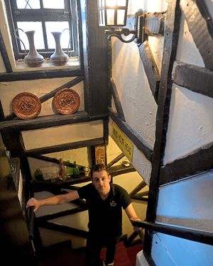 Steven Gill at the Starving Rascal which has been revealed as one of the UK's most haunted pubs