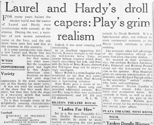 A good review for their 1954 Wolverhampton show.
