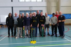 John Richards and Steve Daley join Wolves Foundation's Walking Cricket session.