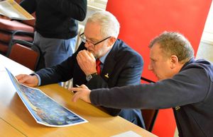 Jeremy with Dudley's Labour group leader, Councillor Pete Lowe