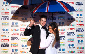 Curtis Pritchard and Maura Higgins attending the Mirror Animal Hero Awards 2019, in partnership with People's Postcode Lottery and Webbox, held at the Grosvenor House Hotel, London..