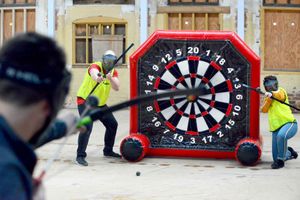 Dodgy archery at the Flaxmill in Shrewsbury 