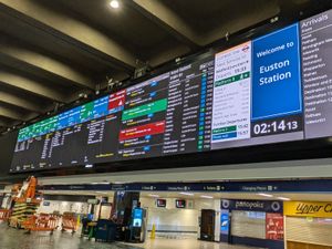 Supporting image for story: Euston’s large advertising screen to be used for train information