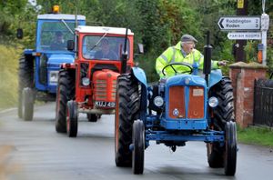 The tractors were done up impeccably for the run