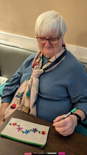 Some very pleasing colourful designs were produced