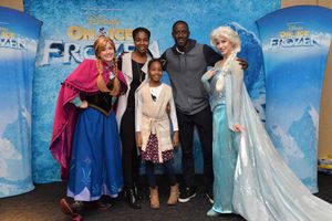 Supporting image for story: In pictures: Aston Villa stars attend opening night of Disney On Ice presents Frozen in Birmingham